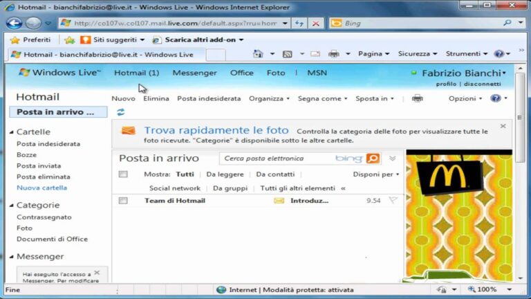 Accedi alla tua posta elettronica MSN Hotmail: la chiave per organizzare la tua vita online
