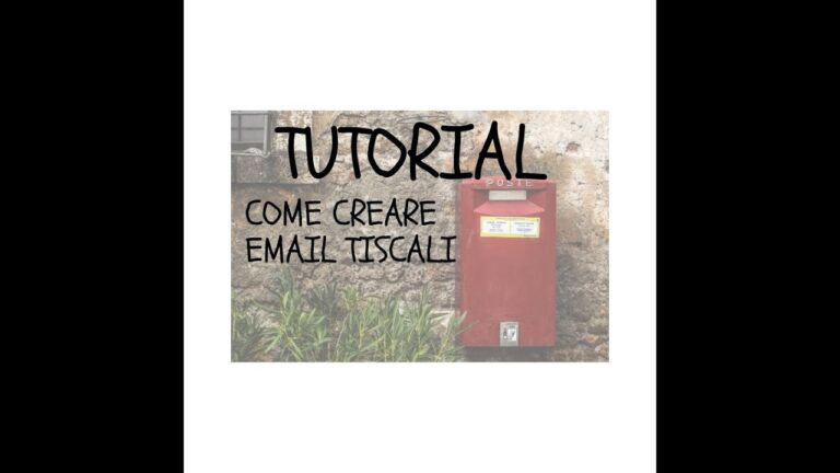 Crea email Tiscali: la tua guida completa per avere un indirizzo professionale